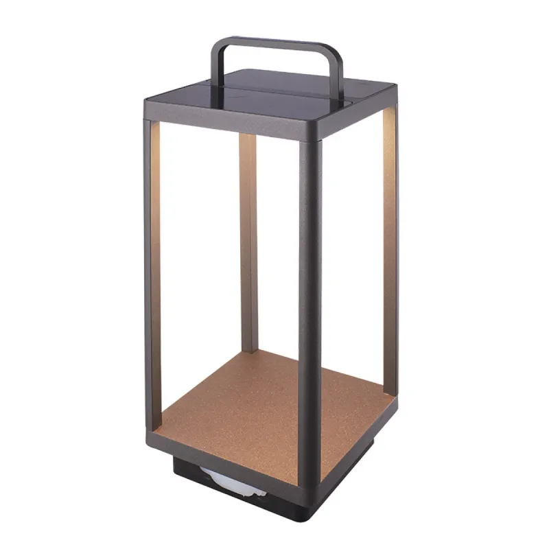 Lampa Portabila Exterior  E302 Zambelis LED, Grafit, Grecia