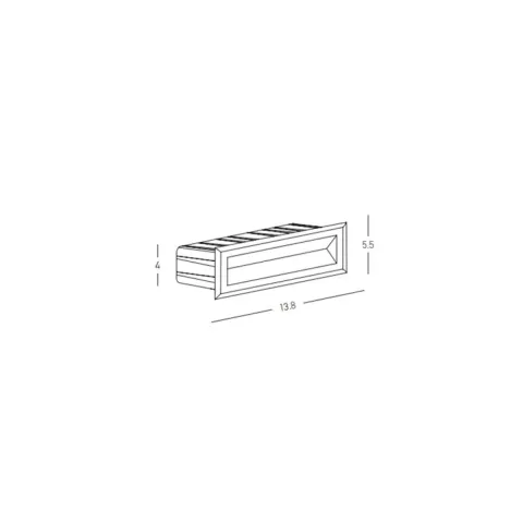 spot exterior incastrat  E324 Zambelis LED, Grafit, Grecia