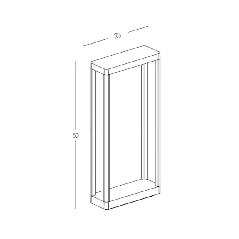 Lampadar Exterior  E335 Zambelis LED, Grafit, Grecia