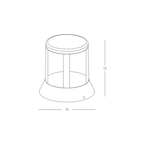 Lampadar Exterior  E337 Zambelis LED, Grafit, Grecia