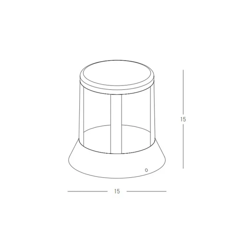 Lampadar Exterior  E337 Zambelis LED, Grafit, Grecia