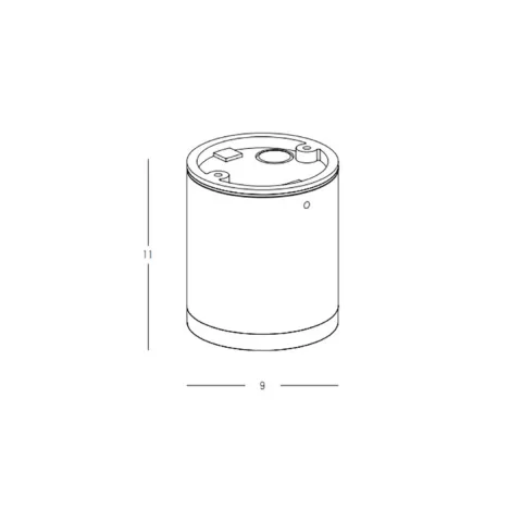 Plafoniera Exterior  E340 Zambelis LED, Grafit, Grecia