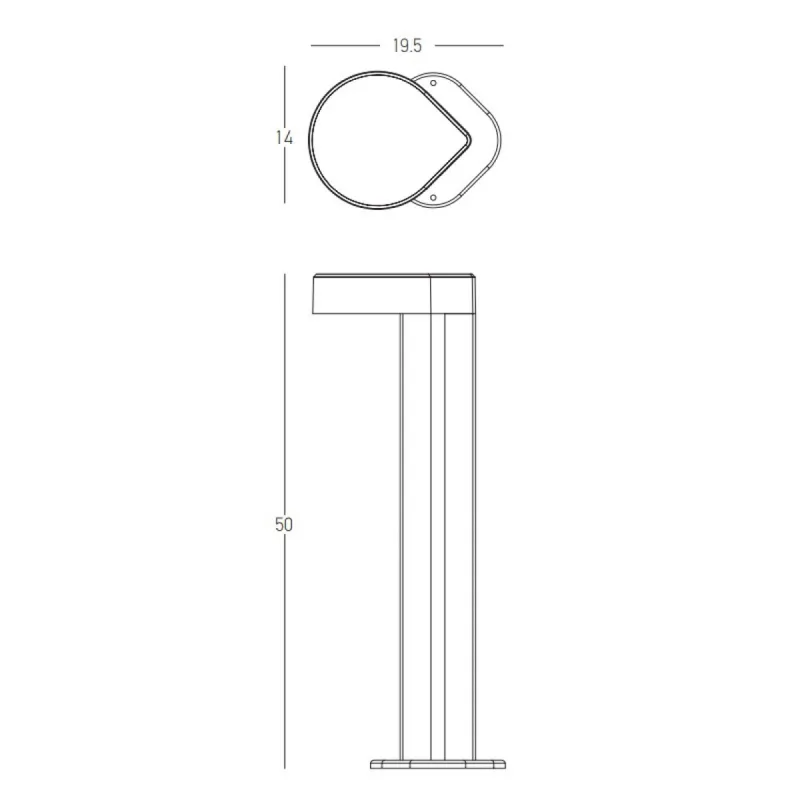 Stalp  E357 Zambelis LED, Grafit, Grecia