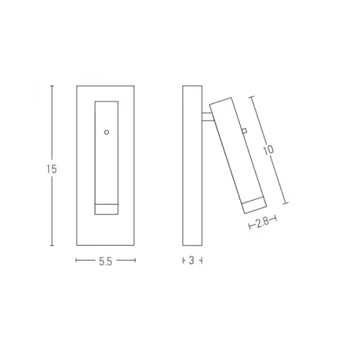 Aplica Dormitor H68-B Zambelis, Modern, Led, Negru