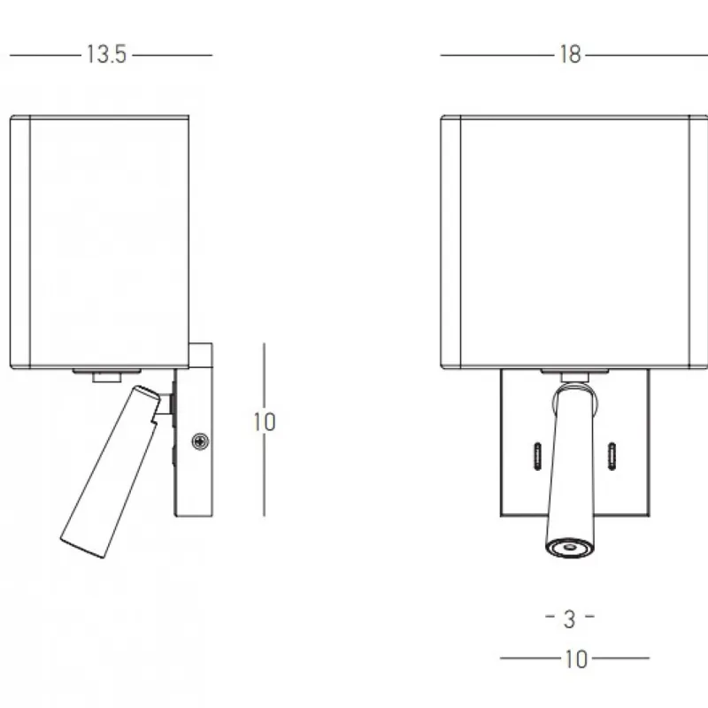 Aplica Dormitor  H73 Zambelis E27, Alama, Grecia