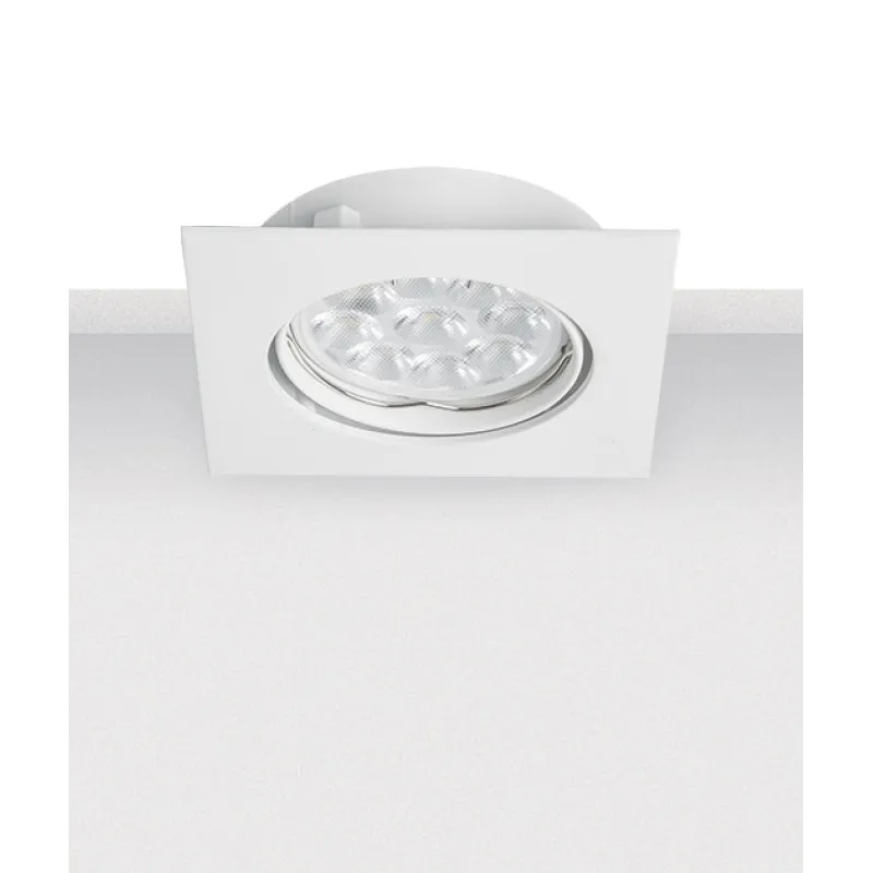 Downlight Incastrat S013 Zambelis, Modern, GU10, Aluminiu, Grecia