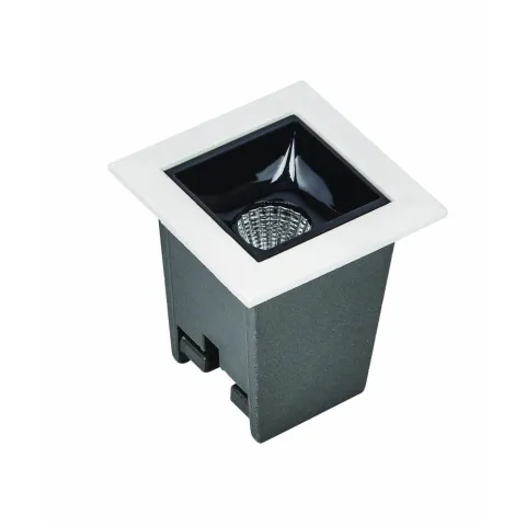 Downlight Incastrat Patrat S084 Zambelis Aluminiu, Negru, LED, Grecia
