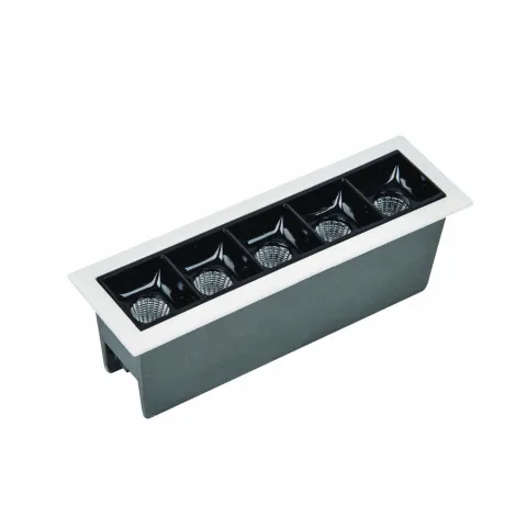 Downlight Incastrat Patrat S086 Zambelis Aluminiu, Negru, LED, Grecia