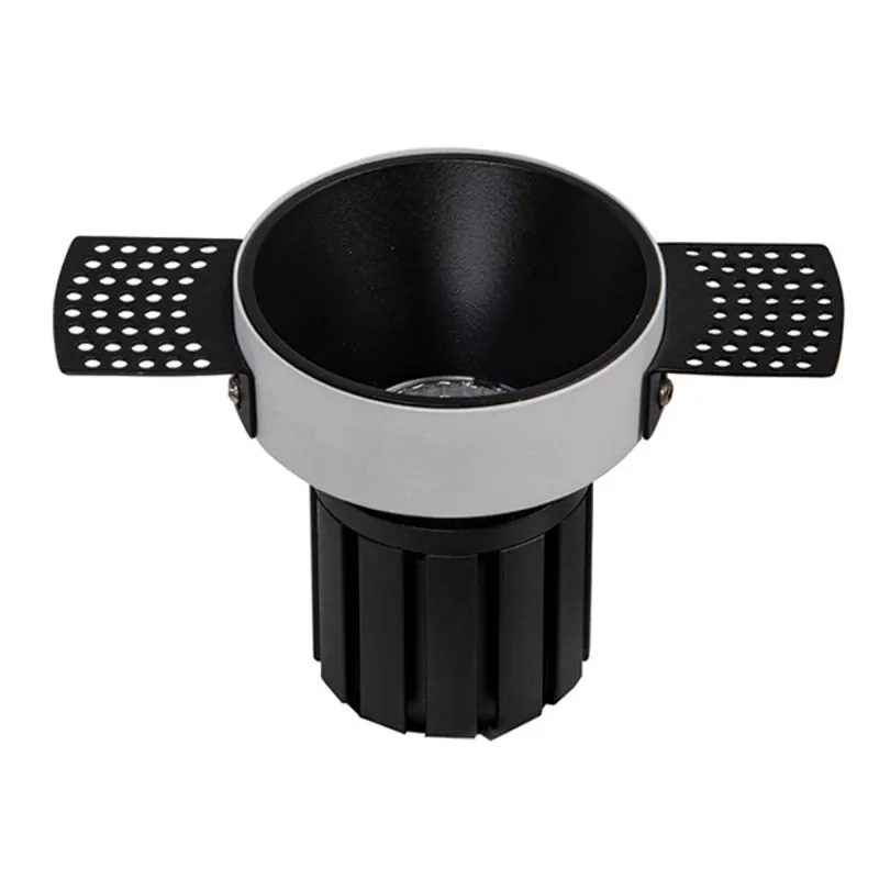 Downlight Incastrat Circular S096-B Zambelis Aluminiu, Negru, LED, Grecia