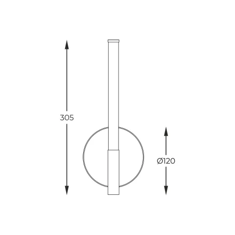 Aplica LAUTARO 1007 Zumaline LED, Negru, Polonia