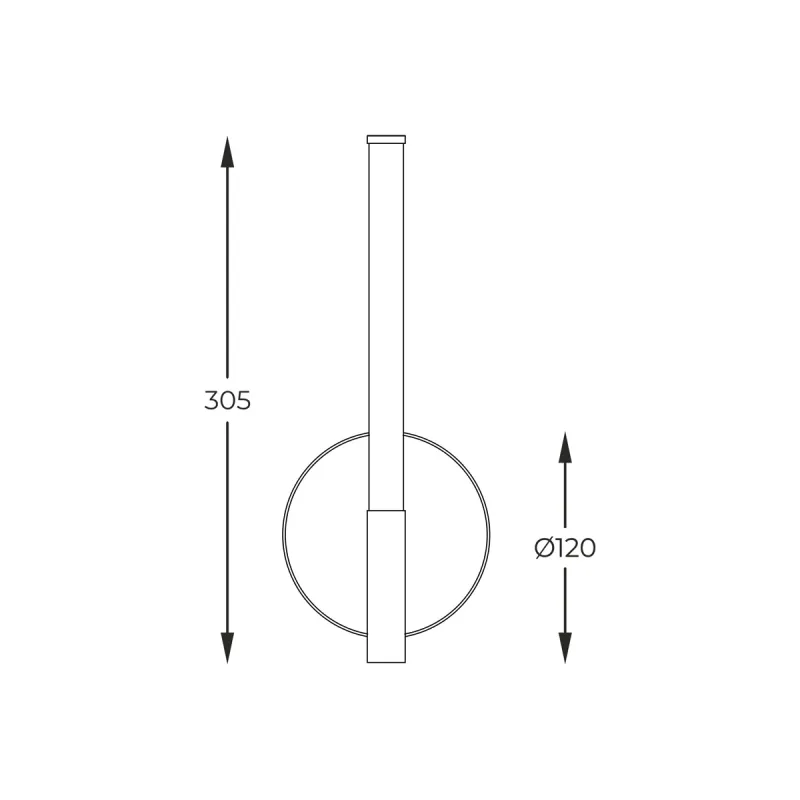 Aplica LAUTARO 1007 Zumaline LED, Negru, Polonia