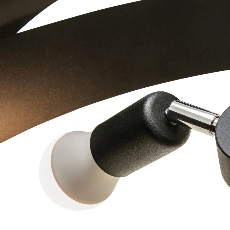 Plafoniera TORNADO 1116 Zumaline E27, Negru, Polonia