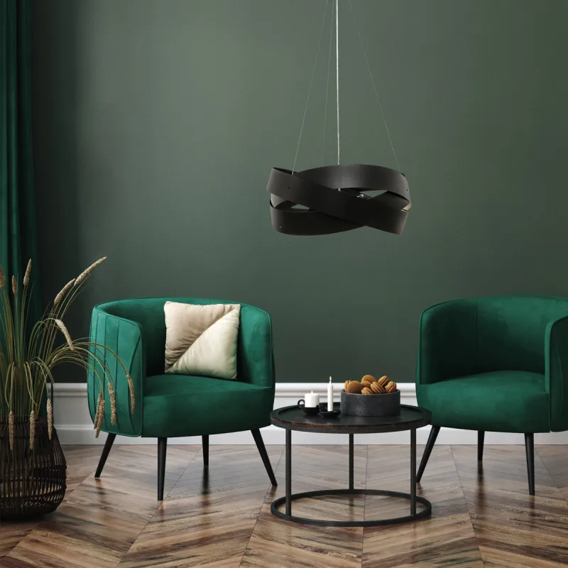 Suspensie TORNADO 1118 Zumaline E27, Negru, Polonia