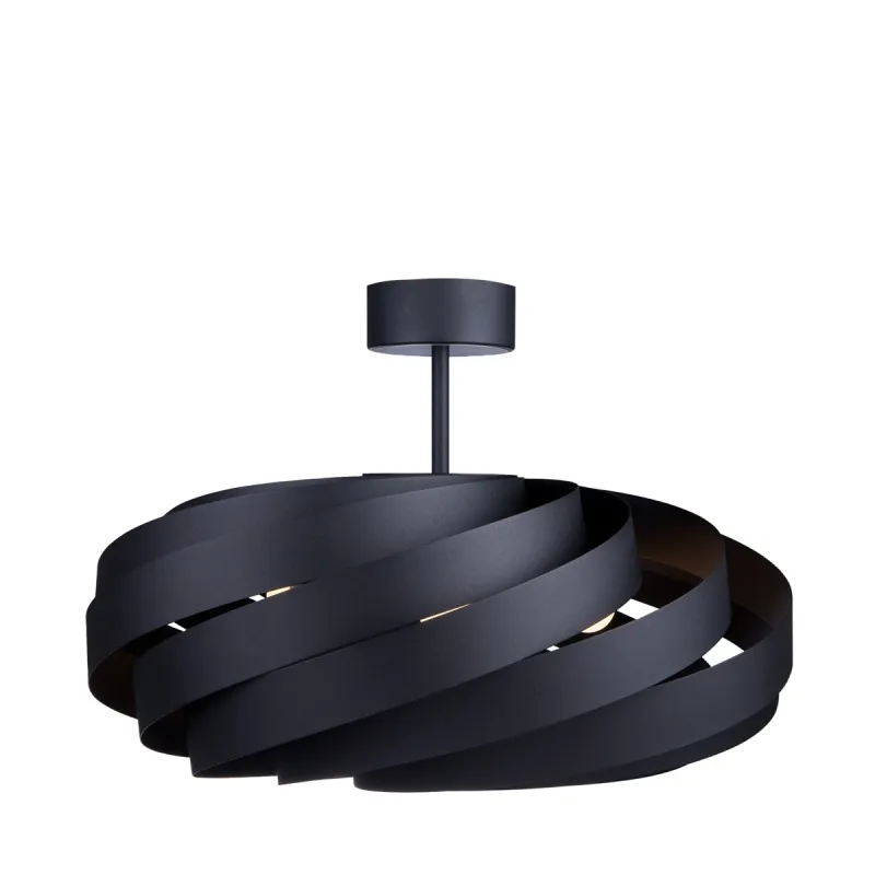 Lustra Plafon VENTO 1131 Zumaline E27, Negru, Polonia
