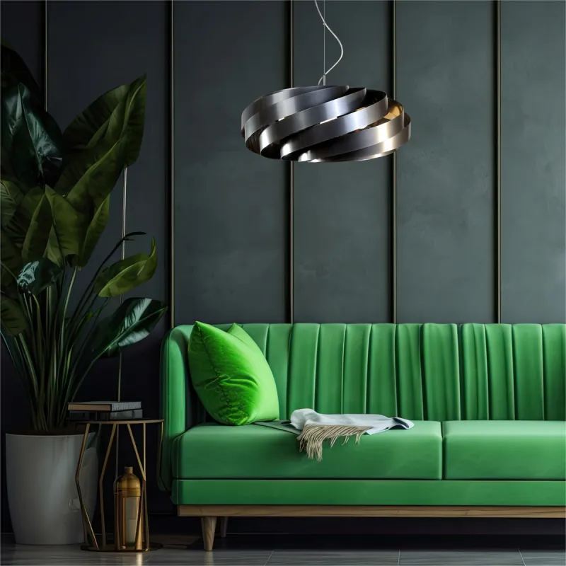 Suspensie VENTO 1136 Zumaline E27, Antracit, Polonia