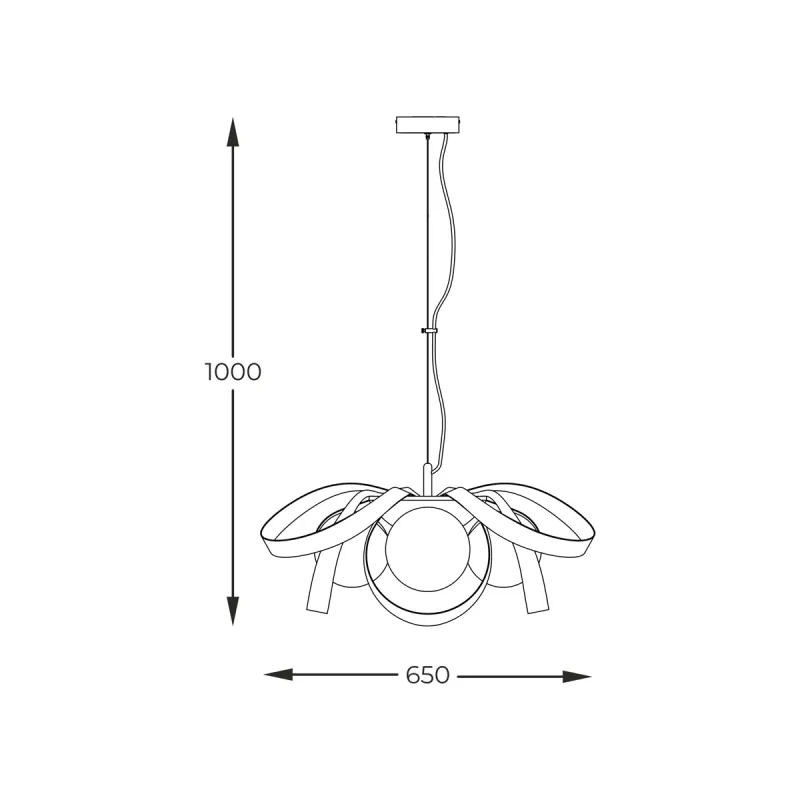 Suspensie NELA 1139 Zumaline E14, Negru, Polonia
