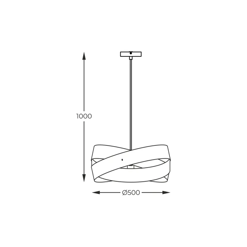 Suspensie TORNADO 1141 Zumaline E27, Alb, Polonia