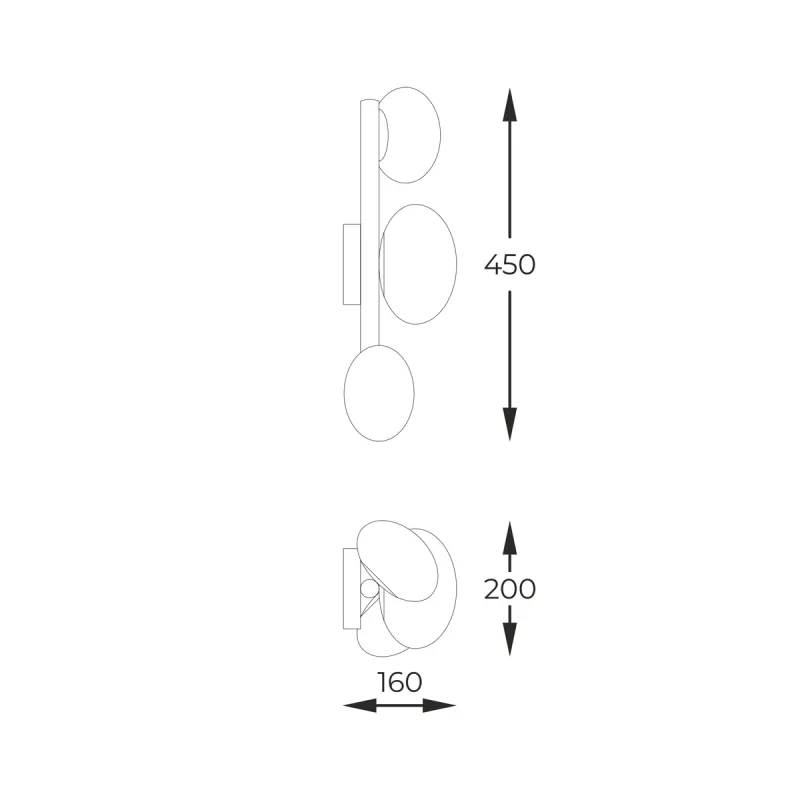 Aplica OMI 1178 Zumaline G9, Negru, Polonia