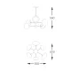 Candelabru OMI 1196 Zumaline G9, Negru, Polonia