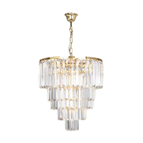 Candelabru AMEDEO 17106/6+3+1-GD+CL Zumaline E14, Auriu, Polonia