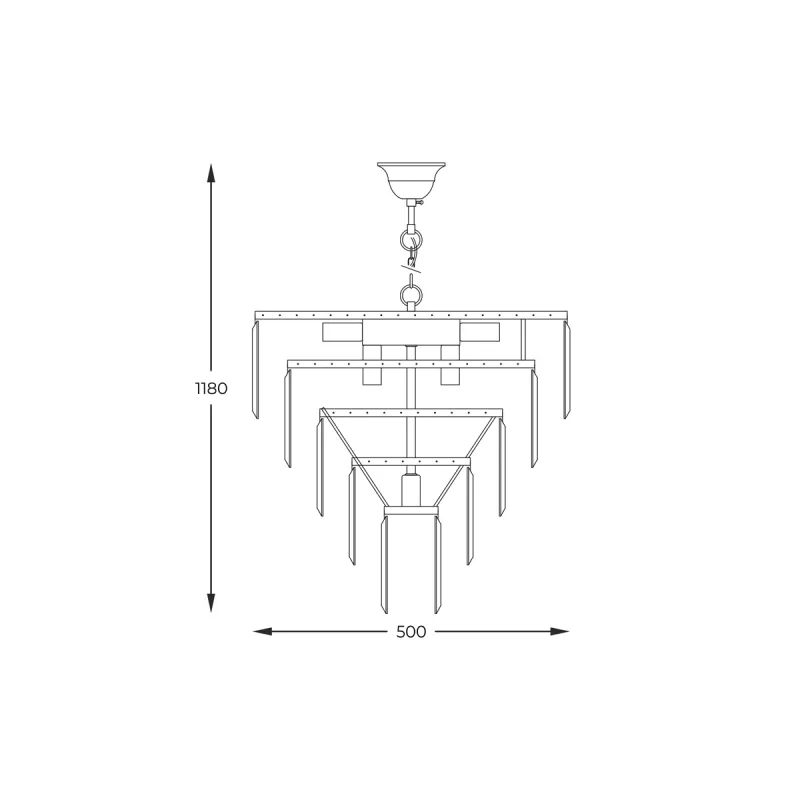 Candelabru AMEDEO 17106/6+3+1-GD+CL Zumaline E14, Auriu, Polonia