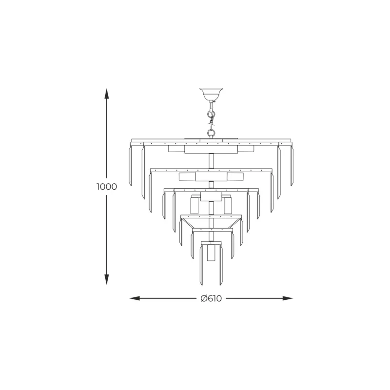 Candelabru VERSAILLES 17701/20 Zumaline E14, Crom, Polonia