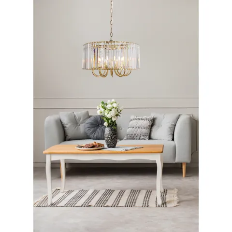 Candelabru PARIS 1906/10 Zumaline E14, Auriu, Polonia