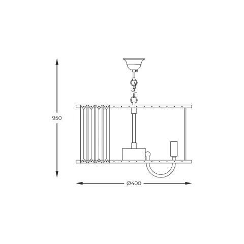 Candelabru PARIS 1906/6 Zumaline E14, Auriu, Polonia