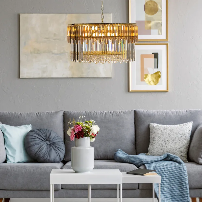 Candelabru CAMILLE 19101/16 Zumaline E14, Auriu, Polonia