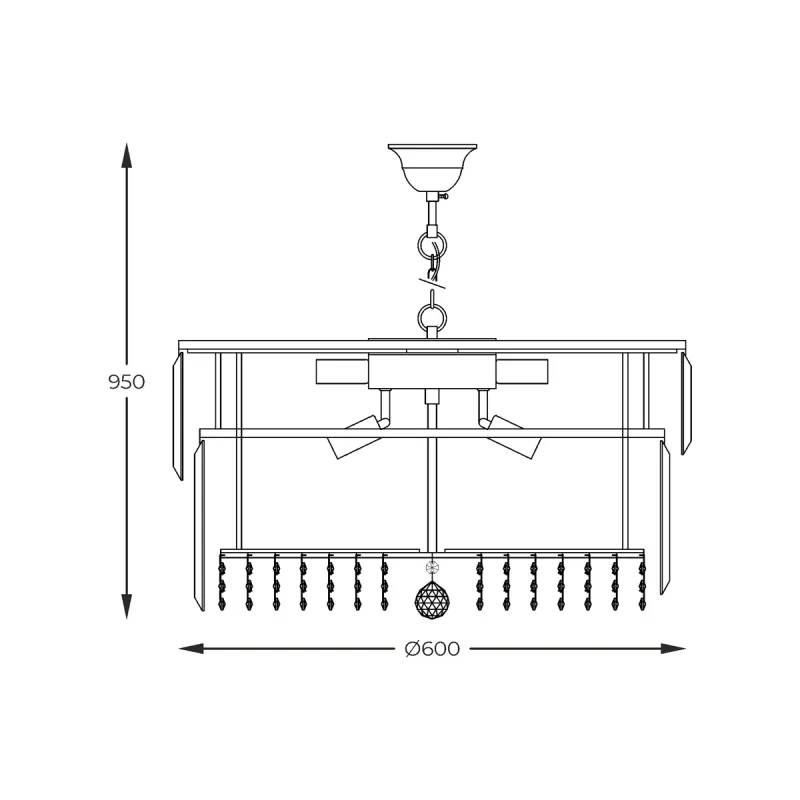 Candelabru CAMILLE 19101/16 Zumaline E14, Auriu, Polonia