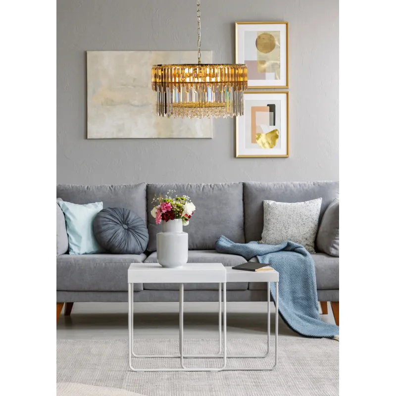 Candelabru CAMILLE 19101/16 Zumaline E14, Auriu, Polonia