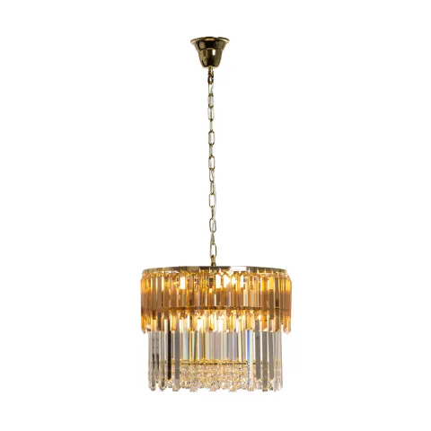 Lustra Plafon CAMILLE 19101/8 Zumaline E14, Auriu, Polonia