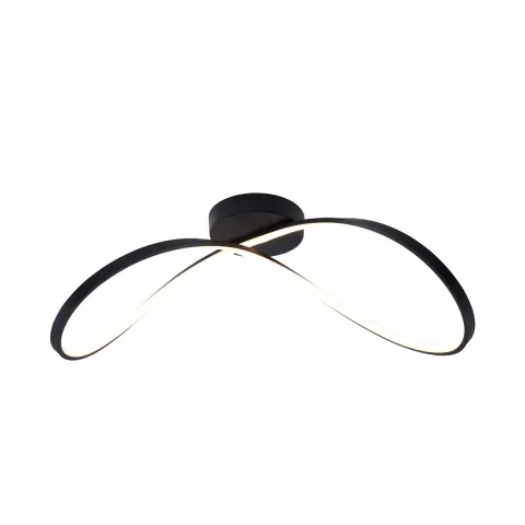 Lustra Plafon ERDA 19600C-BK Zumaline LED, Negru, Polonia