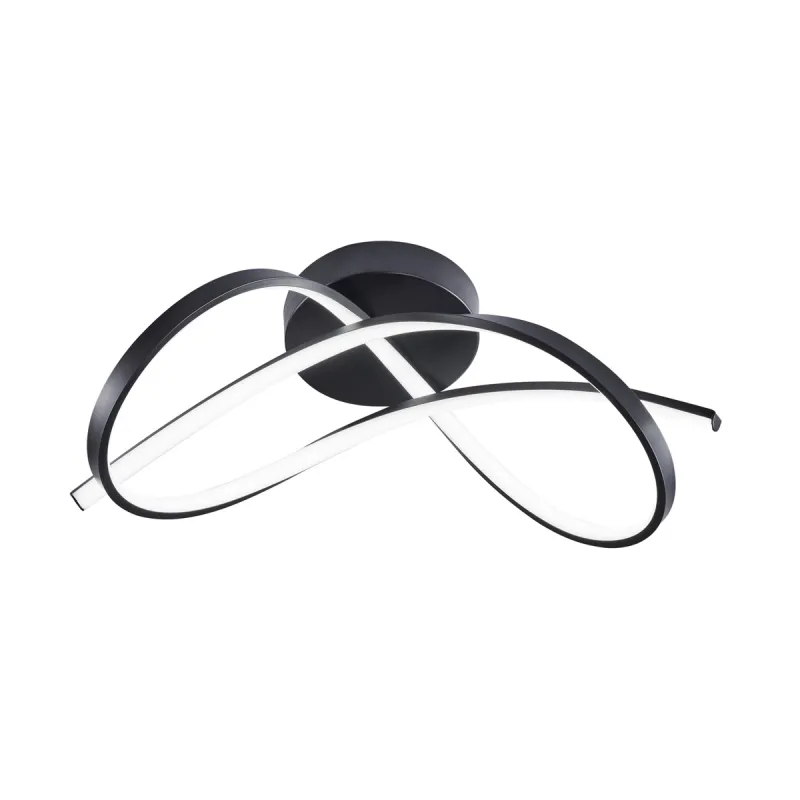 Lustra Plafon PAUL 19602C-BK Zumaline LED, Negru, Polonia