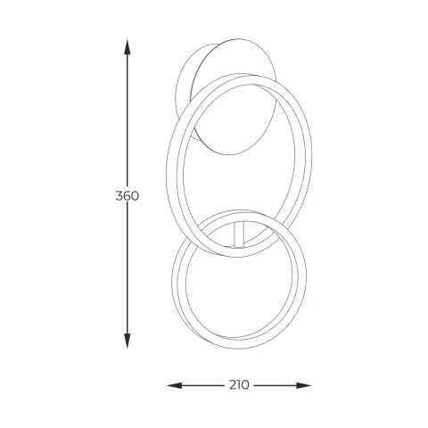 Aplica RANDO 20002W-GD Zumaline LED, Auriu, Polonia