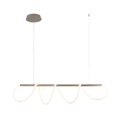 Suspensie BALBO 20006PM-GD Zumaline LED, Auriu, Polonia