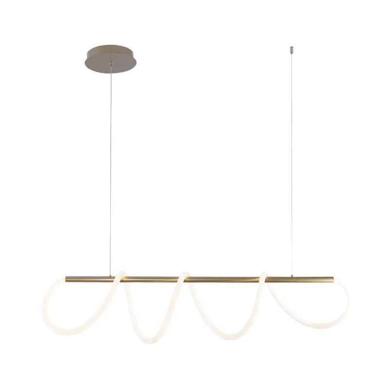 Suspensie BALBO 20006PM-GD Zumaline LED, Auriu, Polonia