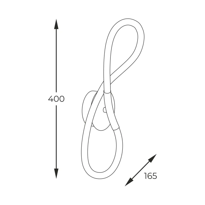 Aplica BALBO 20006W-BK Zumaline LED, Negru, Polonia