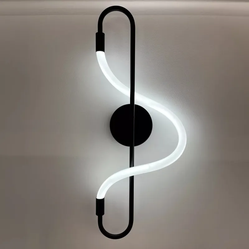 Aplica BALBO 20006WB-BK Zumaline LED, Negru, Polonia