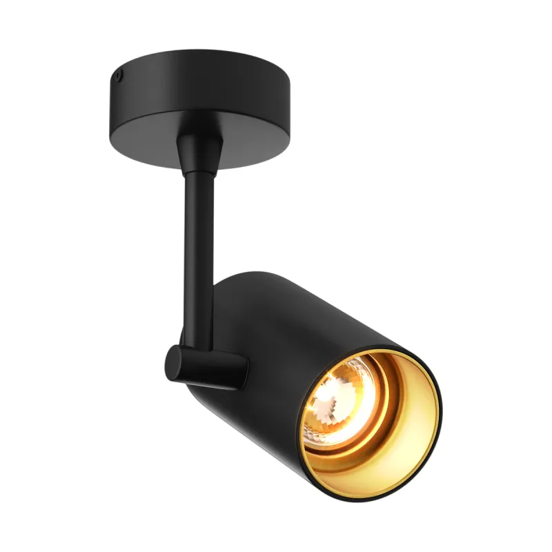 Downlight Aplicat TORI SL 1 BLACK-GOLD 20014-BK-N Zumaline GU10, Negru, Polonia