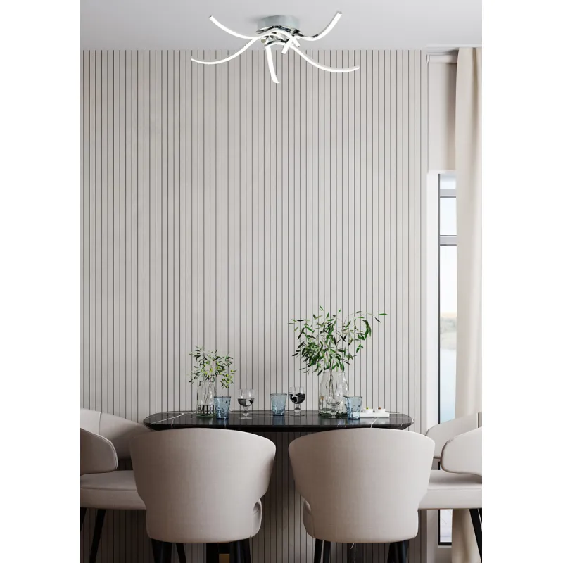 Lustra Plafon FOCUS 20023-5CCH Zumaline LED, Crom, Polonia