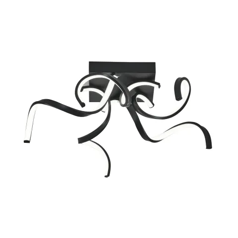 Lustra Plafon STELO  20031CL-BK Zumaline LED, Negru, Polonia