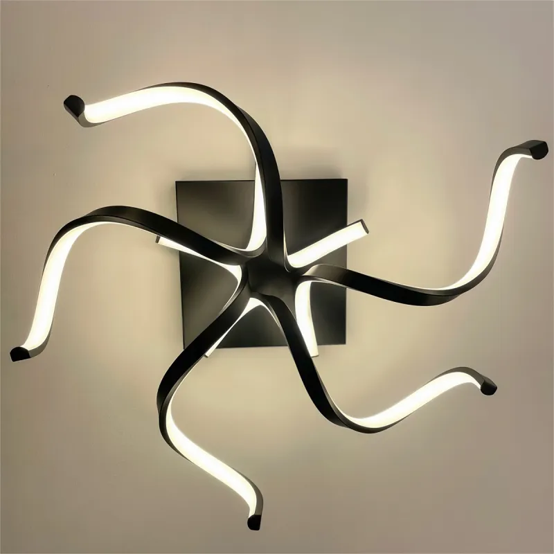 Lustra Plafon STELO  20031CL-BK Zumaline LED, Negru, Polonia