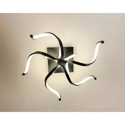 Lustra Plafon STELO  20031CL-BK Zumaline LED, Negru, Polonia