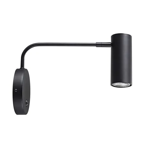 Aplica Dormitor TUBO WL 20034-BK-N Zumaline GU10, Negru, Polonia