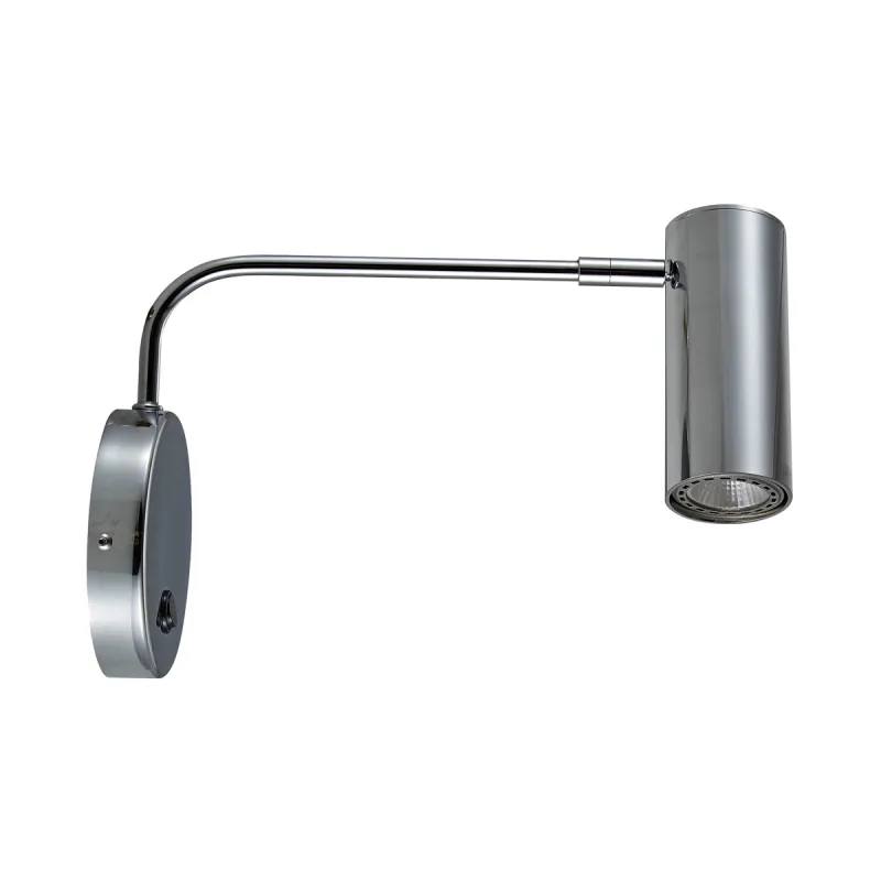 Aplica Dormitor TUBO WL 20034-CH-N Zumaline GU10, Crom, Polonia