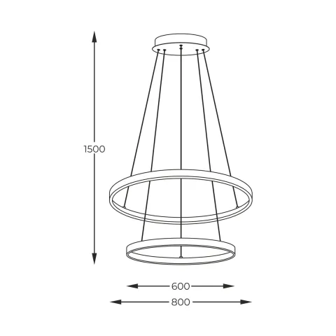 Suspensie BRENO 2023200-GD Zumaline LED, Auriu, Polonia