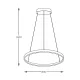 Suspensie BRENO 2023201-GD80 Zumaline LED, Auriu, Polonia