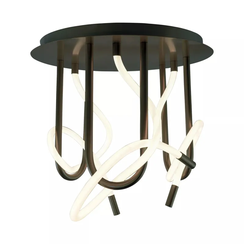 Lustra Plafon BALBO 2023573-BK Zumaline LED, Negru, Polonia