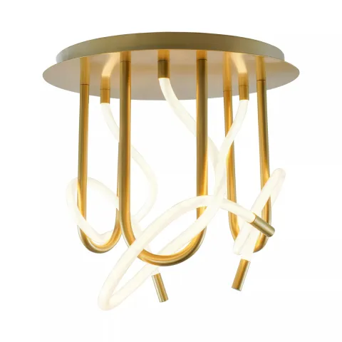 Lustra Plafon BALBO 2023573-GD Zumaline LED, Auriu, Polonia